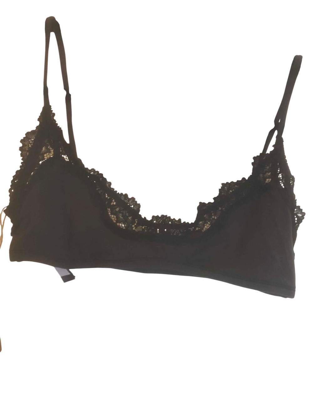 NWT Skims Fits Everybody Lace Scoop Bralette Size Small ONYX